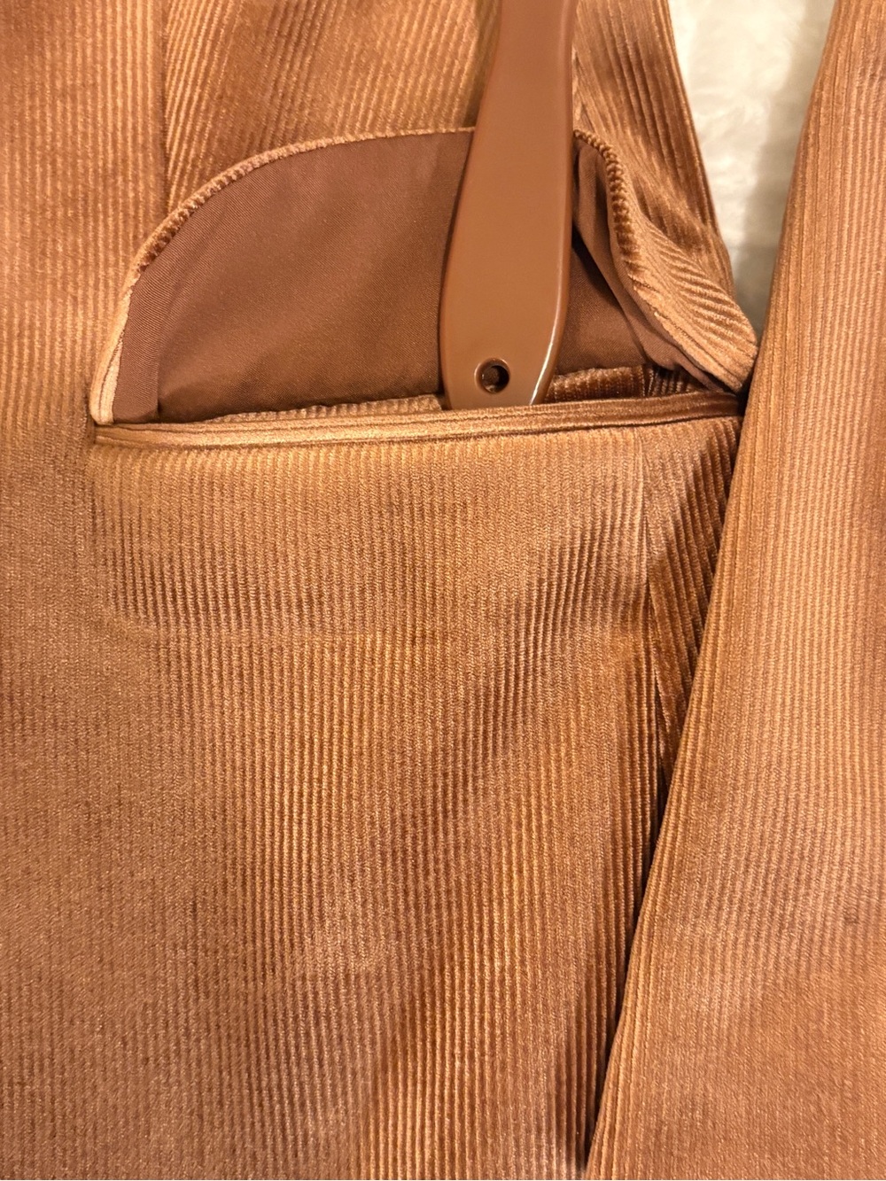 Express XS, 0 congac, rust Brown Tailored Blazer Jacket & shorts. Corduroy. - Picture 15 of 16